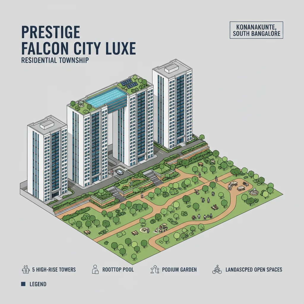 Architecture and Design of Prestige Falcon City Luxe