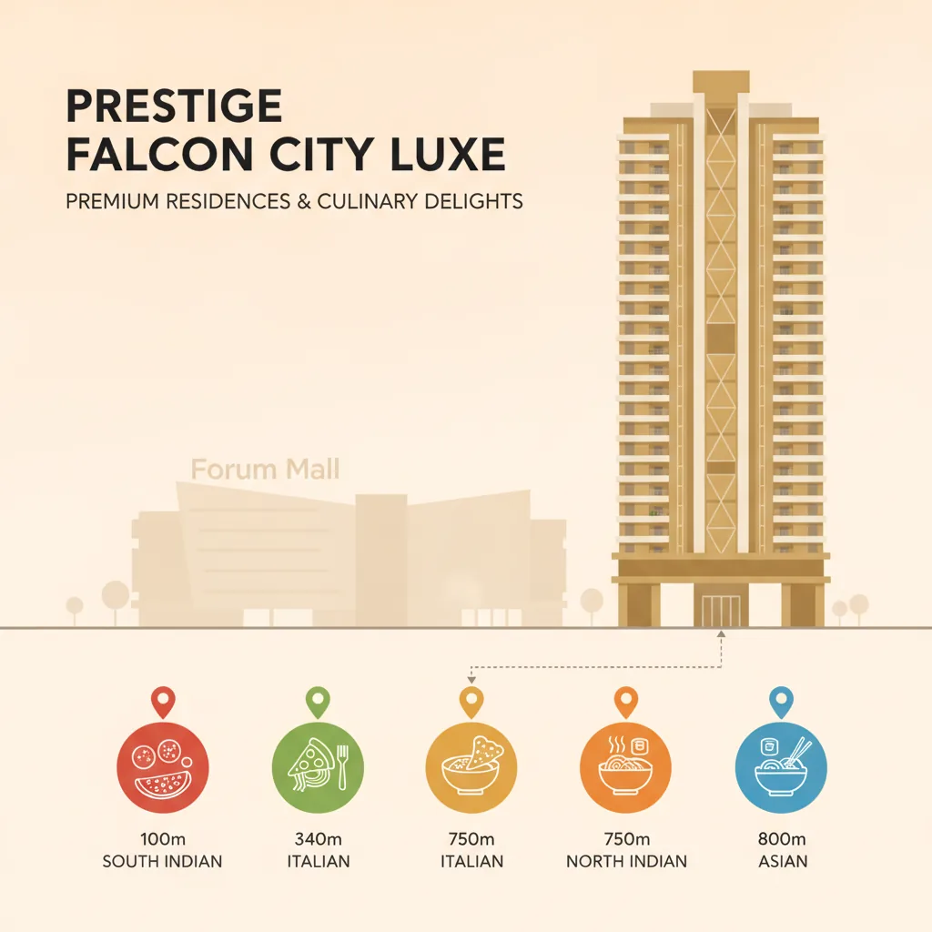 Best Restaurants Near Prestige Falcon City Luxe