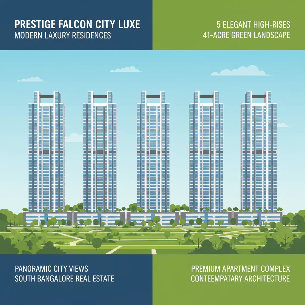 How many towers are available in Prestige Falcon City Luxe?