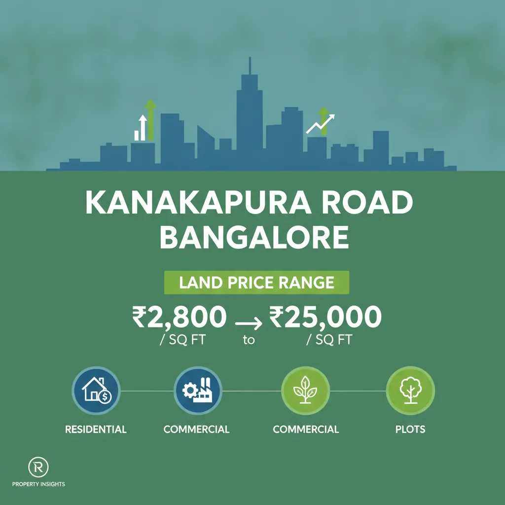 What is the land price in Kanankapura Road?