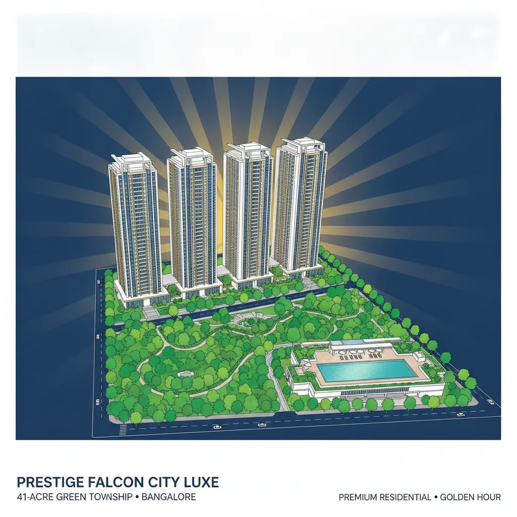 Prestige Falcon City Luxe 2 BHK Apartment in Kanakapura Road