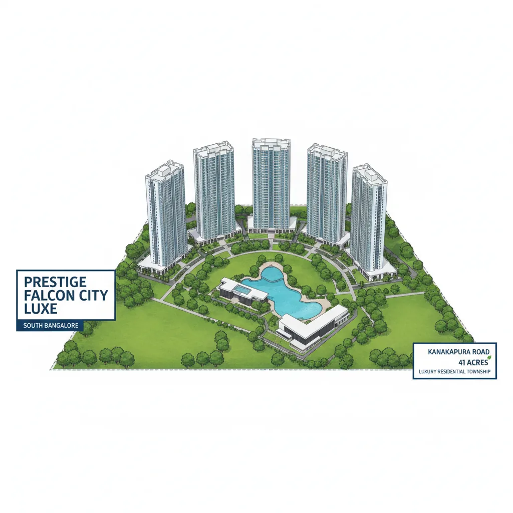Prestige Townships in South Bangalore - Prestige Falcon City Luxe