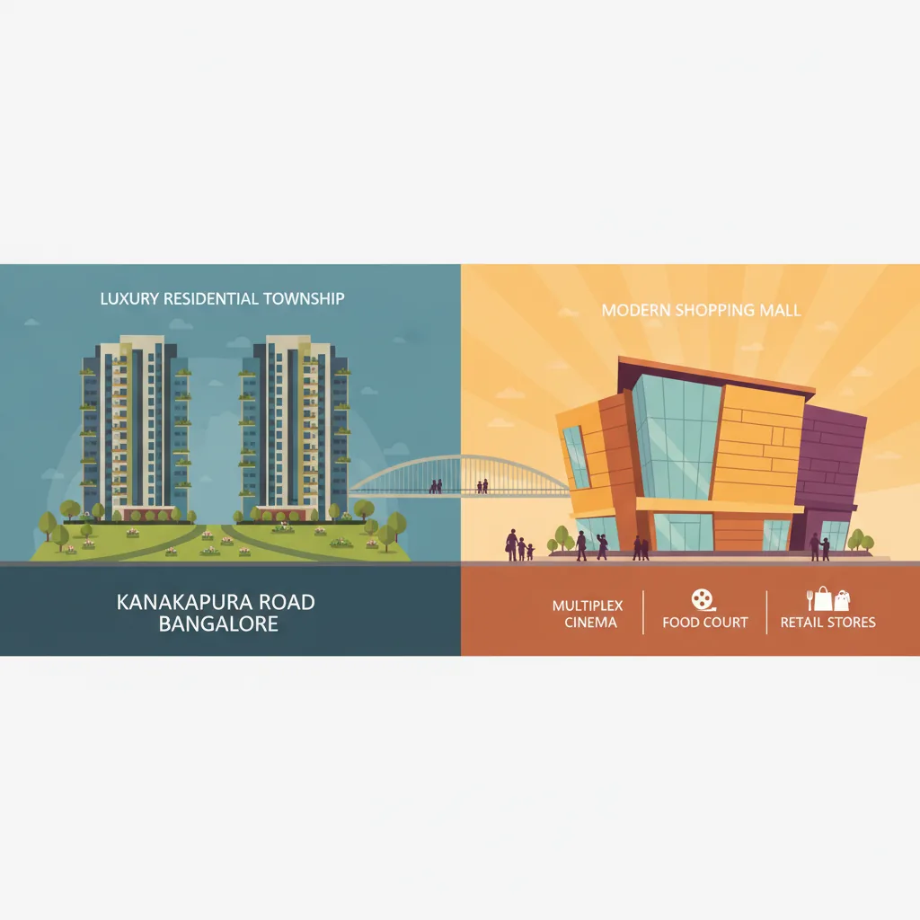 Malls near Prestige Falcon City Luxe - Luxury residential township with integrated shopping mall on Kanakapura Road